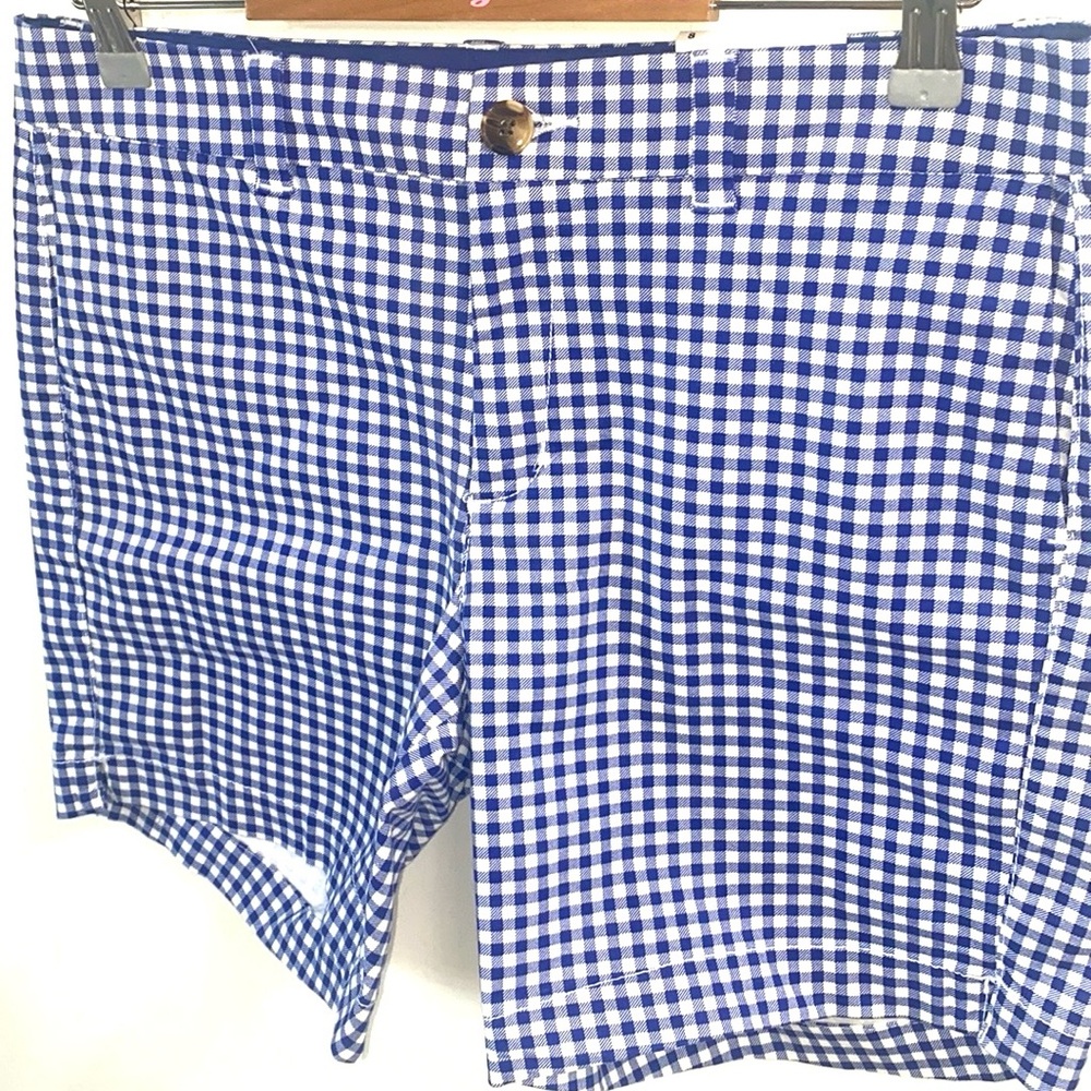 Old Navy Blue & White Gingham Everyday Short, Size 8, NWT - Picture 2 of 5